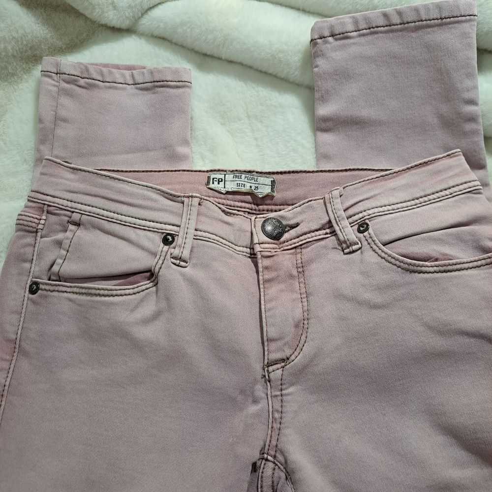 Free People Pants EUC Washed pink